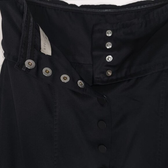 STELLA McCARTNEY ITALY MADE 100% SILK Women Mini Dress Black Strapless Size 40 - Picture 7 of 9